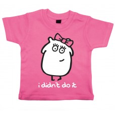 I Didn't Do It Bright Pink T-shirt