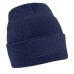 Beechfield Printers Beanie In Black, French Navy