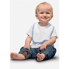 Hanes Childrens Playwear Bib In Light Blue, Pale Pink, White