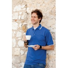 Henbury Tipped Collar And Cuff Mens Polo Shirt