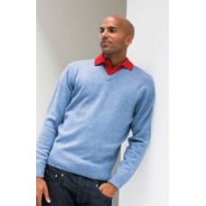 Henbury Lambswool V-neck Jumper