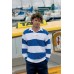 Front Row Sewn Stripe Long Sleeved Rugby Shirt