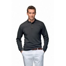 Hanes Long Sleeve Top Polo Mens Polo Shirt