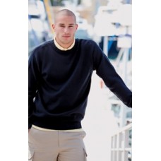 Henbury Mens Cotton Crew Neck Jumper