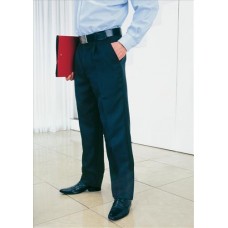 Premier Men's Single Pleated Polyester Trousers