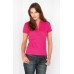 Skinni Fit Ladies Stretch Polo Shirt With Long Line Placket
