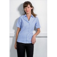 Kustom Kit Womens Pin Stripe Short Sleeve Shirt