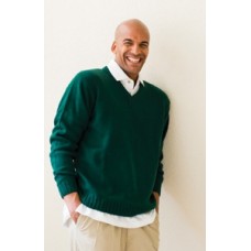 Henbury Mens Acrylic V-neck Jumper