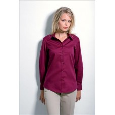 Kustom Kit Women's Long Sleeve Pinpoint Oxford Blouse
