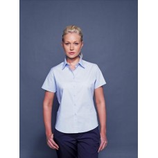 Henbury Women's Short Sleeve Fitted Stretch Shirt