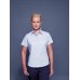 Henbury Women's Short Sleeve Fitted Stretch Shirt
