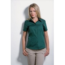 Kustom Kit Womens Premium Pocket Short Sleeve Oxford Blouse