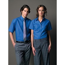 Russell Collection Ladies Short Sleeved Easycare Oxford Shirt