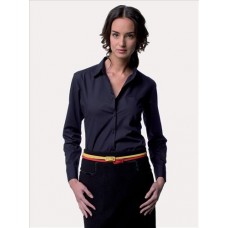 Russell Collection Ladies Long Sleeved Poly Cotton Poplin Shirt