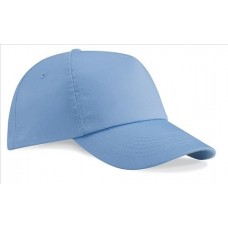 Beechfield Children's Junior 5 Panel Unlined Cotton Cap