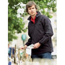 Henbury Men's 1/4 Zip Microfleece With Cargo Pocket