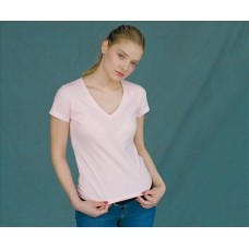 Skinni Fit Ladies V-meck Modern Essential T T-shirt
