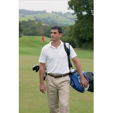 Adidas Golf Mens Climacool Textured Solid Polo Shirt