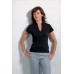 Kustom Kit Women's Corporate Short Sleeve Top V-neck Mandarin Collar