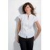 Kustom Kit Women's Continental Mandarin Collar Cap Sleeve Blouse
