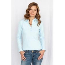 Skinni Fit Women's Long Sleeve Modern Polo Shirt