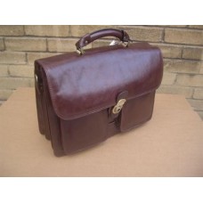 Woodland Leather Leather Laptop Briefcase