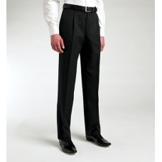Clubclass Men's Basics Collection Principle Single Pleated Trousers