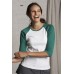 Bella Ladies 3/4 Sleeve Raglan T-shirt Bella Ladies 3/4 Sleeve Raglan T-shirt