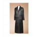 Woodland Leather Full Length Matrix Style Leather Men's Trench Coat