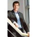 Disley Pin Striped Single Breasted 3 Button Men's Jacket