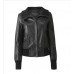Woodland Leather Ladies Ribbed Leather Bomber Jacket