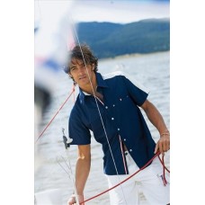 Kariban Sailing Men's Bi Colour Short Sleeve Shirt