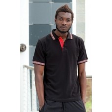 Finden And Hales Men's Checkered Flag Polo Shirt