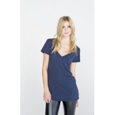 Bella Be059 Womens Lidia Tissue Jersey Deep V-neck