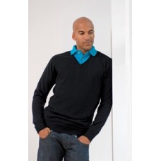 Henbury 12 Gauge V-neck Jumper