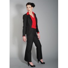 Mandate Women's Semi Bootleg Trouser With Shaped Dropped Waistband