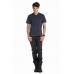 B&c Mens Mick Slub In Black, Navy And White