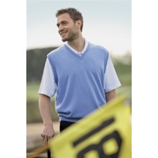 Glenmuir Mens Windermere-lambswool V-neck Sleeveless Sweater