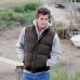 Front Row Men's Padded Bodywarmer In Black