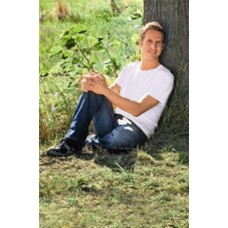 Hanes Mens Tagless Organic V-neck T In Various Colour