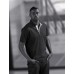 Picos Men's Gate Polo In Black/iron And Navy/white