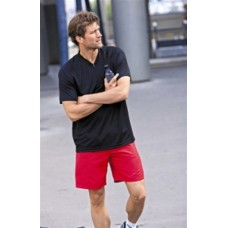 Kariban Sport Mens Zip Neck T-shirt In Various Colour