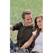 Hanes Men's Tagless Organic Crew Neck T In Various Colour