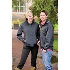 Henbury Mens Waterproof Shell In Black And Navy
