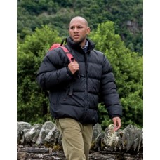 Result Mens Holkham Down Feel Jacket In Black And Navy