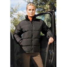 Result Womens La FemmeÂ® Holkham Down Feel Jacket In Black And Navy
