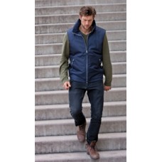 Kariban Mens Messenger Bodywarmer In Black And Navy