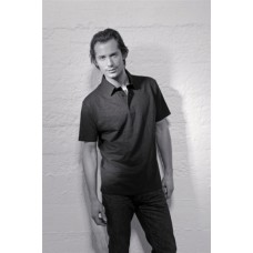 Picos Men's Highway Polo In Black And Iron Grey