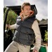 Result Mens Dax Down Feel Gilet In Black/orange And Espresso/orange