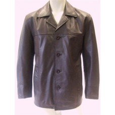 Woodland Leather Reefer Jacket In Brown Or Black Nappa